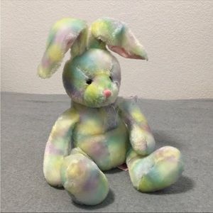 Easter Russ Tutti Frutti Rabbit Bunny Plush Pastel Multicolored Tiedye